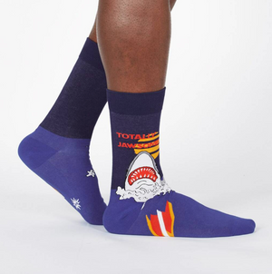 Totally Jawsome!  Crew Socks