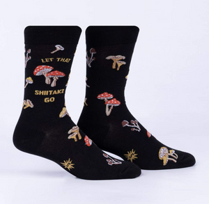 Let that Shiitake Go Crew Socks