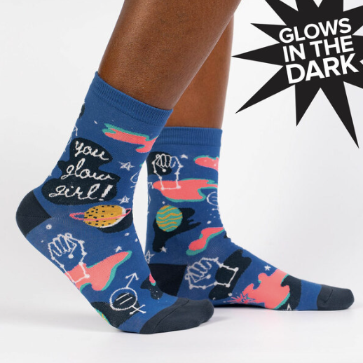You Glow Girl Women's Crew Socks