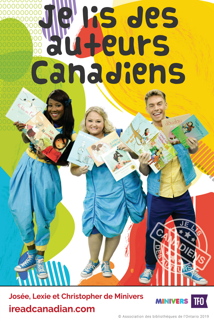 Poster TFO - Je lis des auteurs canadiens