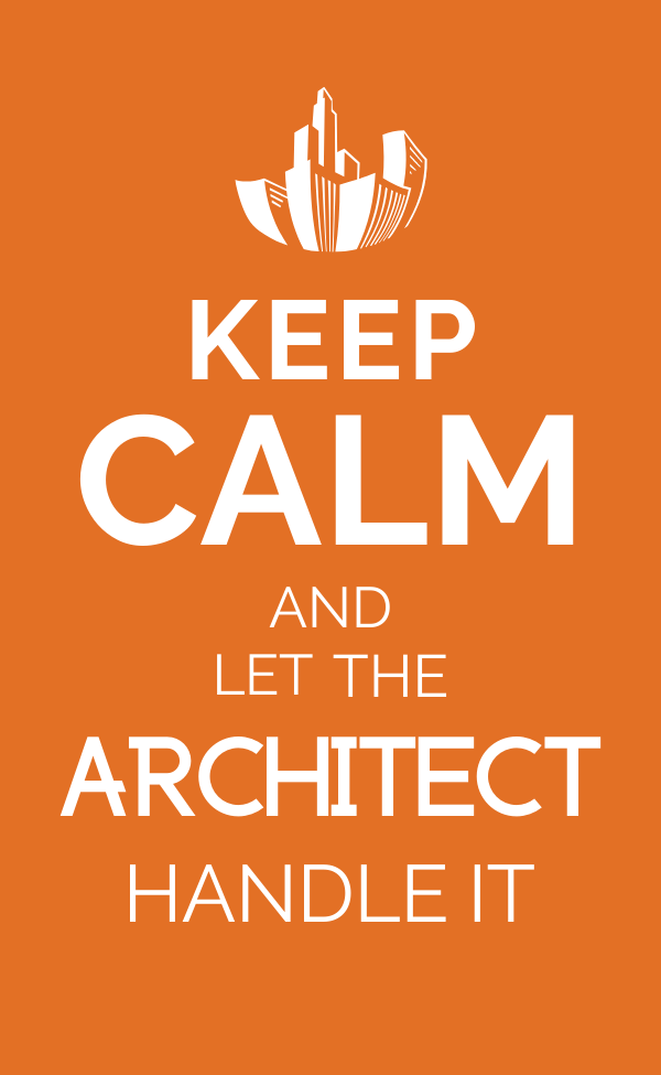 Keep Calm and let the Architect Handle It - Sticker