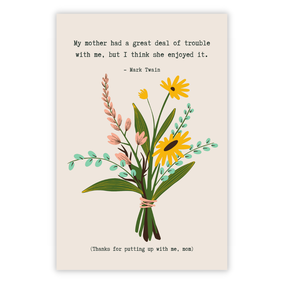 Mother greeting deals card