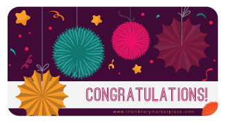 Congratulations! Gift Card-Gift Card-The Library Marketplace-The Library Marketplace