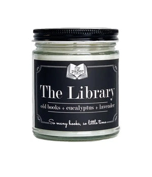 The Library Literary 9oz Glass Candle