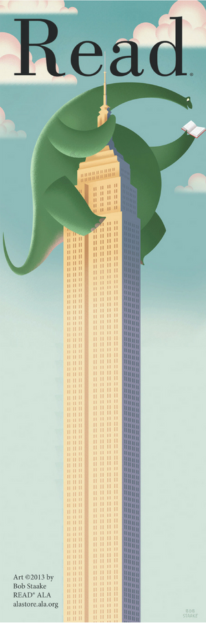 Brontosaurus Read Bookmark