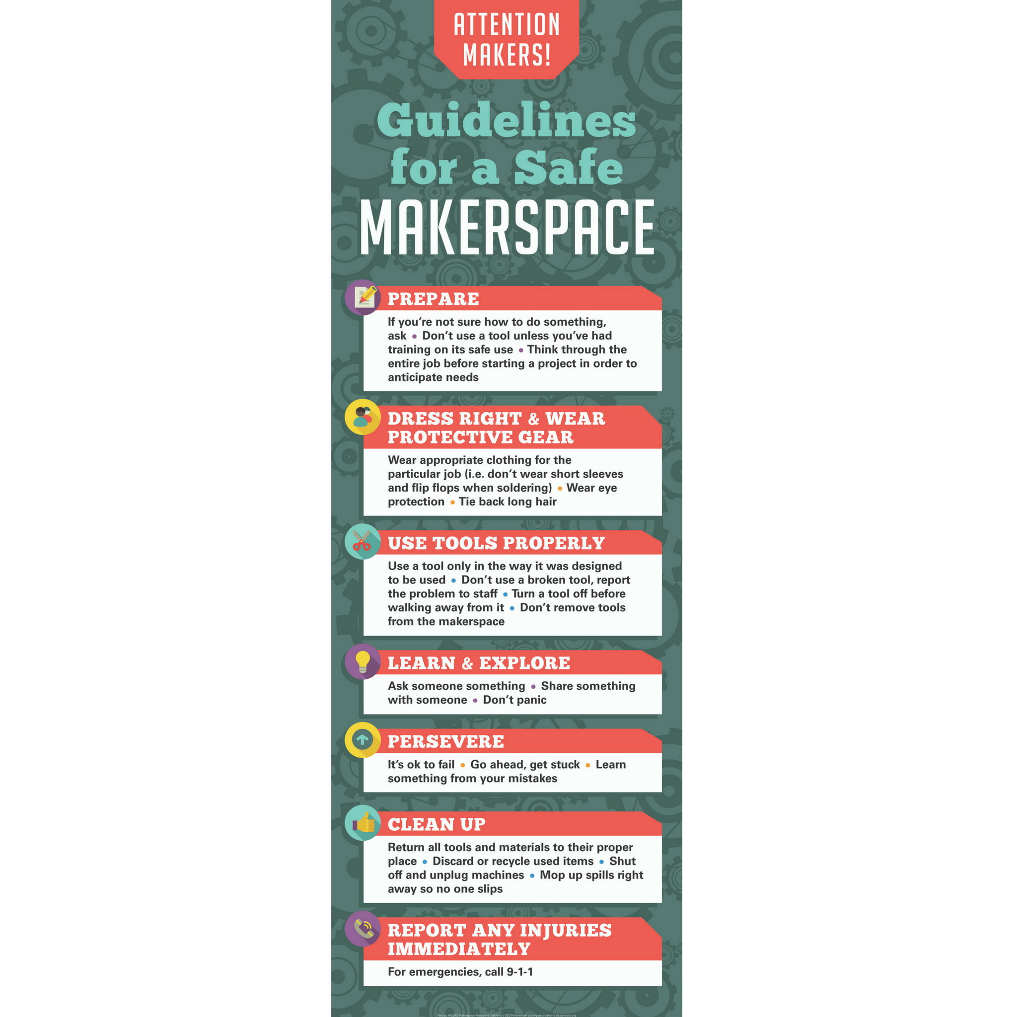 Makerspace Safety Poster – The Library Marketplace