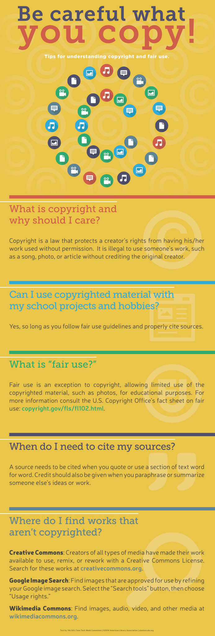 Copyright Tips Poster