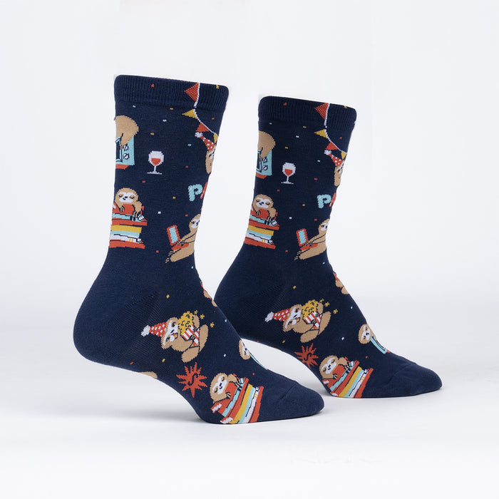 Party Hardly Women's Crew Socks