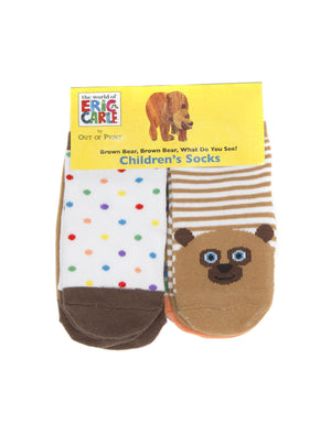 Brown Bear, Brown Bear, What Do You See? Baby/Toddler Sock 4-pack