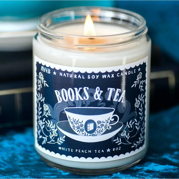 Books and Tea Soy Candle - Book Lover's Soy Candle