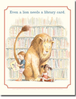 Library Lion Poster