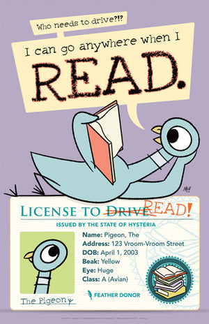 Pigeon's License Poster