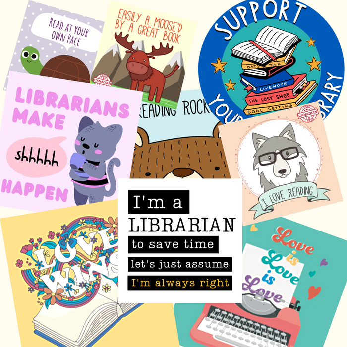 I Love Libraries Sticker 10 Pack