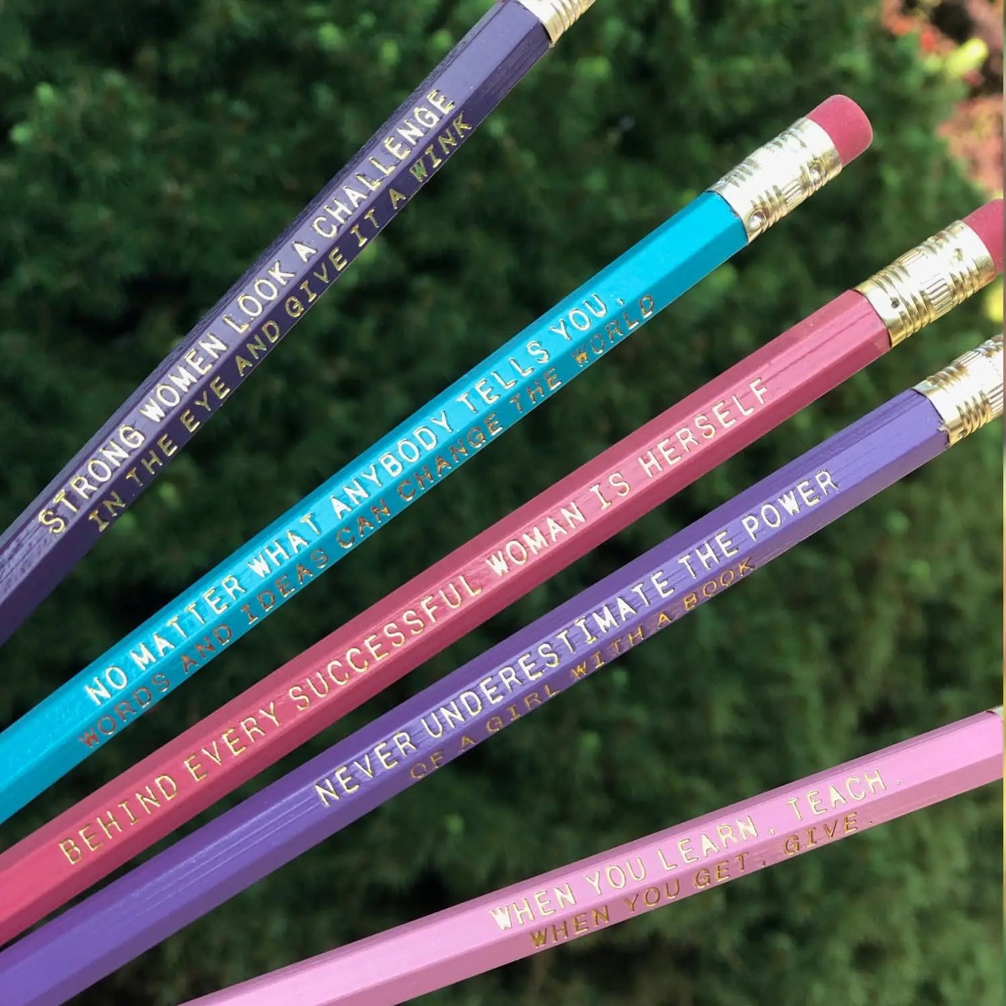 Strong Women Pencil Set Stocking Stuffer