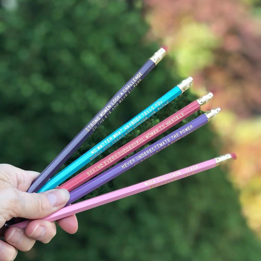 Strong Women Pencil Set Stocking Stuffer