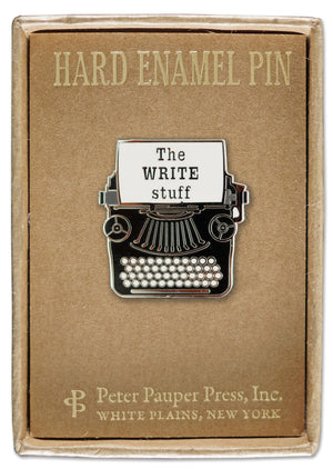 Typewriter Enamel Pin
