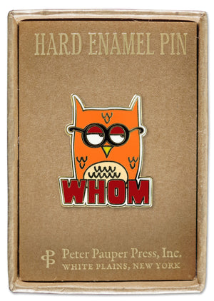 Whom Owl Enamel Pin