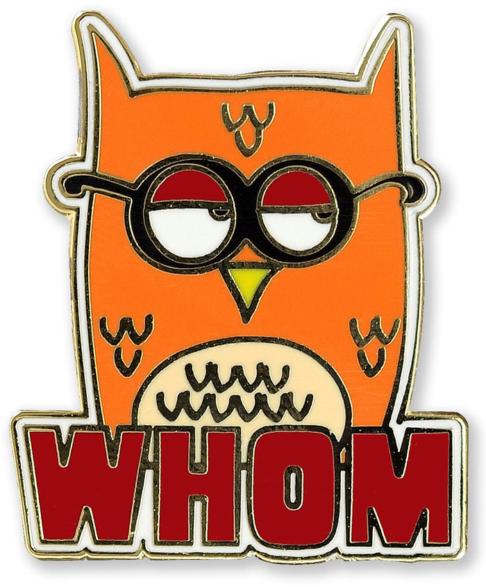 Whom Owl Enamel Pin